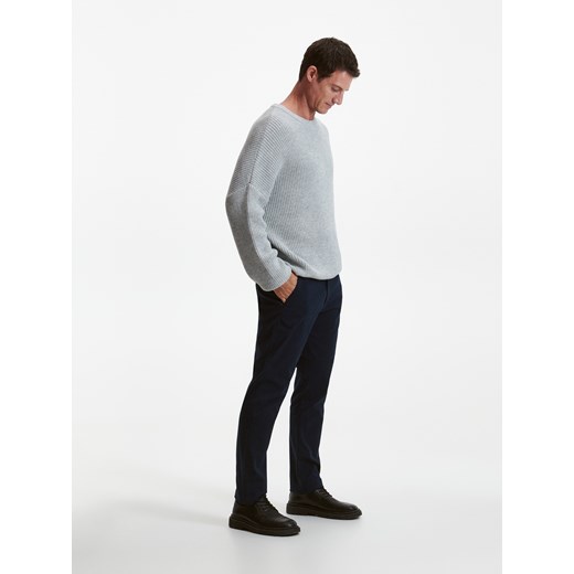 Reserved - Spodnie chino slim fit - granatowy Reserved 32 Reserved