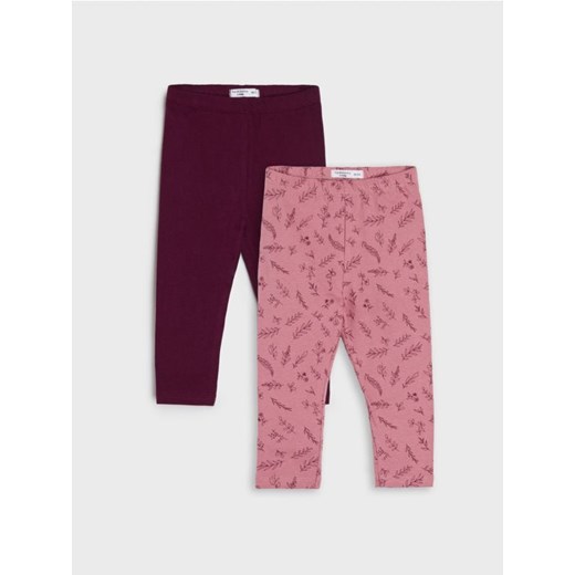 Sinsay - Legginsy 2 pack - różowy ze sklepu Sinsay w kategorii Legginsy niemowlęce - zdjęcie 162488277