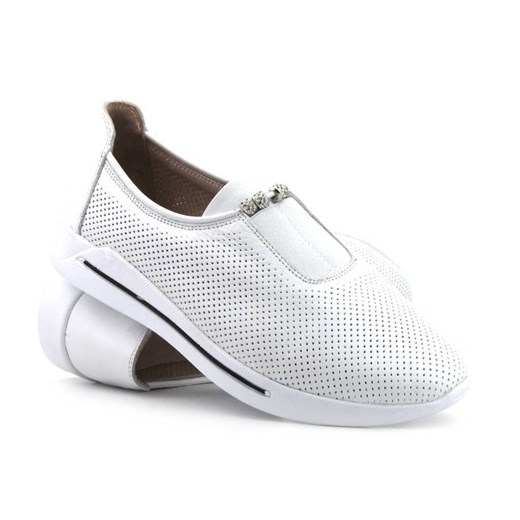 Sneakersy damskie ażurowe - VENEZIA 1345 R097, białe Venezia 37 promocyjna cena ulubioneobuwie