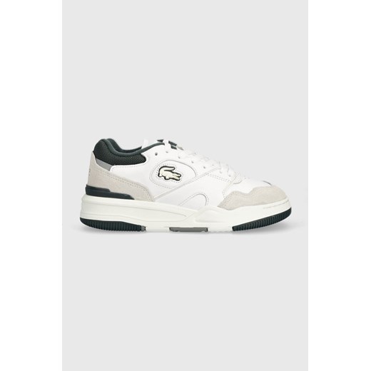 Lacoste sneakersy skórzane Lineshot Mesh Collar kolor biały 46SFA0075 ze sklepu ANSWEAR.com w kategorii Buty sportowe damskie - zdjęcie 162496395