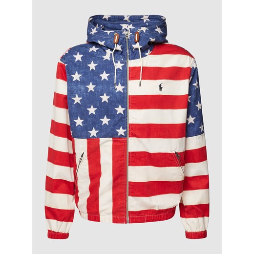 Kurtka z kieszeniami zapinanymi na zamek błyskawiczny model ‘FLAG’ Polo Ralph Lauren XXL Peek&Cloppenburg
