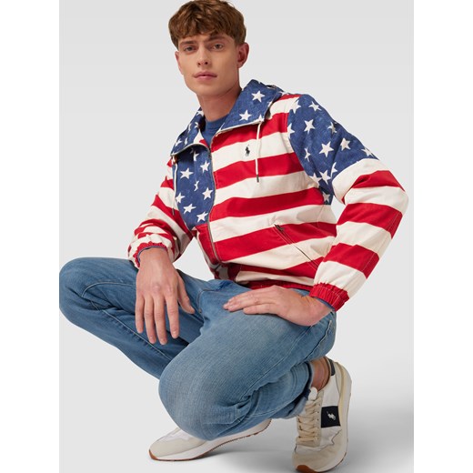 Kurtka z kieszeniami zapinanymi na zamek błyskawiczny model ‘FLAG’ Polo Ralph Lauren L Peek&Cloppenburg