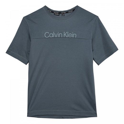Męska koszulka treningowa Calvin Klein Men 00GMF3K133 - niebieska Calvin Klein Sportstylestory.com