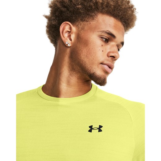 Męska koszulka treningowa Under Armour UA Tiger Tech 2.0 SS - limonka ze sklepu Sportstylestory.com w kategorii T-shirty męskie - zdjęcie 162500645