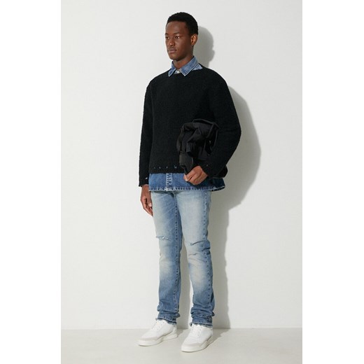 424 sweter wełniany męski kolor czarny ciepły 35424M601.236554 ze sklepu PRM w kategorii Swetry męskie - zdjęcie 162501539