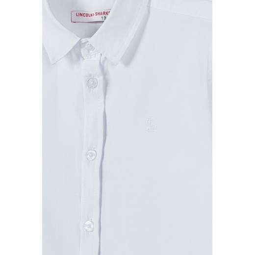 Biała koszula dla chłopca z długim rękawem Lincoln & Sharks By 5.10.15. 158 5.10.15