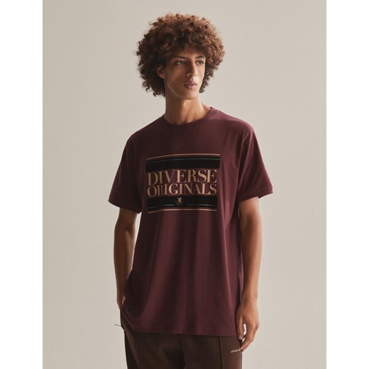 Koszulka RETRO TEE 04 Burgund S ze sklepu Diverse w kategorii T-shirty męskie - zdjęcie 162508788