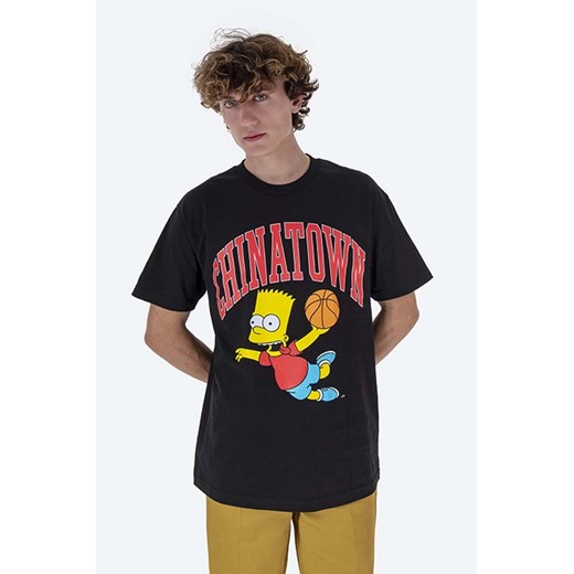 Market t-shirt bawełniany Chinatown Market x The Simpsons Air Bart Arc T-shirt kolor czarny z nadrukiem CTM1990348-BIALY ze sklepu PRM w kategorii T-shirty męskie - zdjęcie 162522456