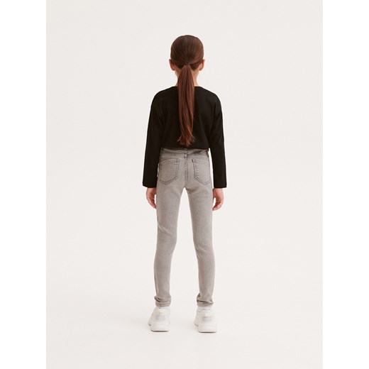 Reserved - Jeansy skinny super soft - jasnoszary Reserved 128 (7-8 lat) Reserved
