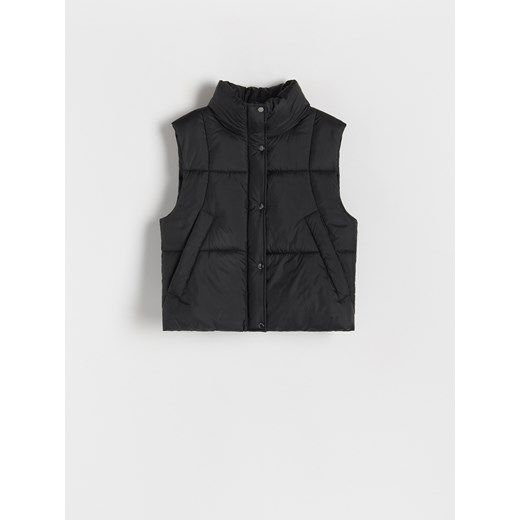 Reserved - Pikowana kamizelka - czarny Reserved S Reserved