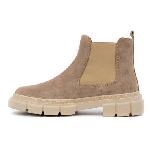 Skórzane sztyblety damskie wsuwane 0708W beżowe Wasak 41 okazja butyolivier