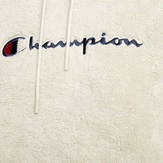 Bluza damska Champion jesienna beżowa z napisami polarowa 