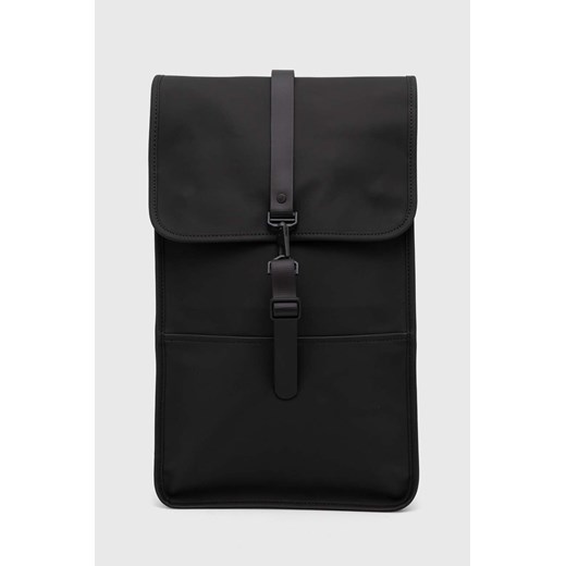 Rains plecak 13000 Backpacks kolor czarny duży gładki ze sklepu PRM w kategorii Plecaki - zdjęcie 162530768
