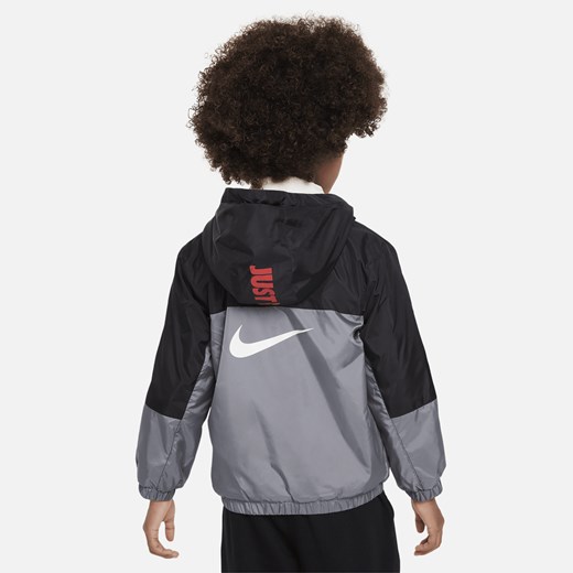 Kurtka dla małych dzieci Nike Fleece Lined Woven Jacket - Szary Nike 6 Nike poland