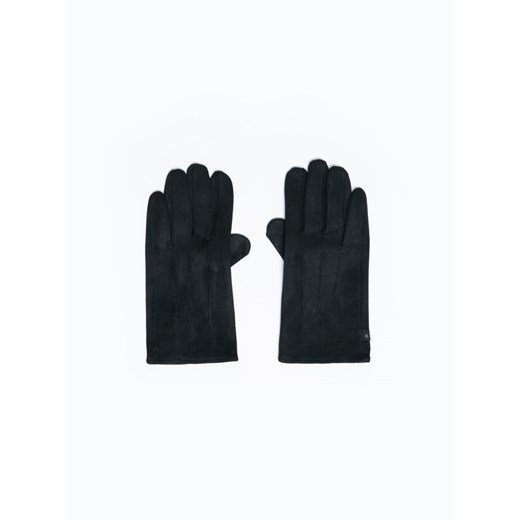 Rękawiczki męskie czarne Meny 906 ze sklepu Big Star w kategorii Rękawiczki męskie - zdjęcie 162535729
