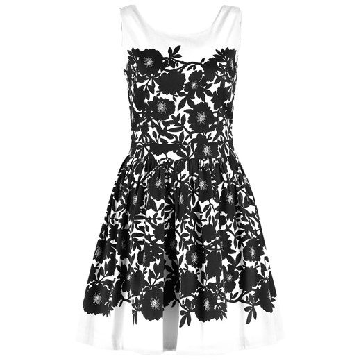 Morgan RIANA Sukienka letnia ecru/noir zalando szary abstrakcyjne wzory