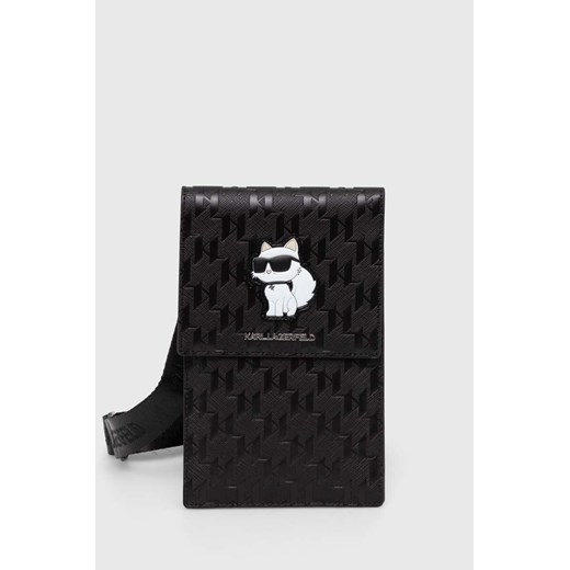 Karl Lagerfeld pokrowiec na telefon kolor czarny ze sklepu ANSWEAR.com w kategorii Etui - zdjęcie 162544627