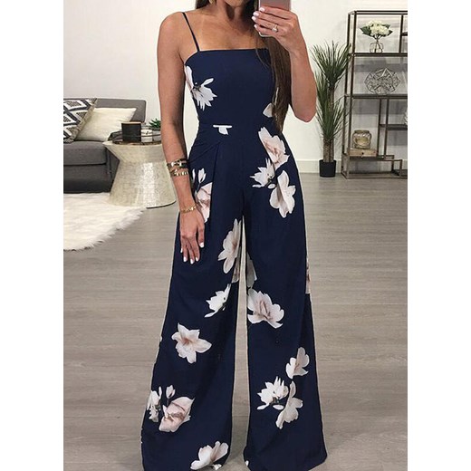 Kombinezon na cienkich ramiączkach z nogawkami typu dzwony Attirra M Attirra