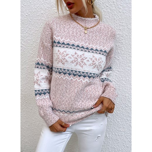 Sweter z nadrukiem ze ściągaczami Attirra XL Attirra