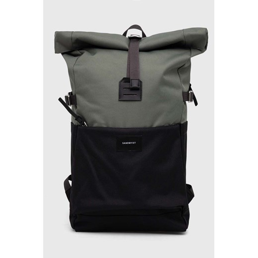 Sandqvist plecak Ilon kolor zielony duży wzorzysty SQA2163 ze sklepu PRM w kategorii Plecaki - zdjęcie 162574516