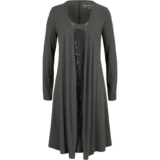 Sukienka shirtowa w optyce 2 w 1, z przyjaznej dla środowiska wiskozy 40/42 bonprix