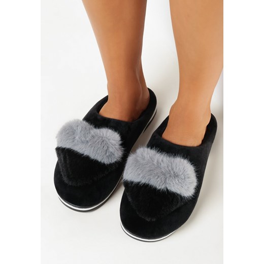 Kapcie damskie Born2be casual z tworzywa sztucznego na zimę 