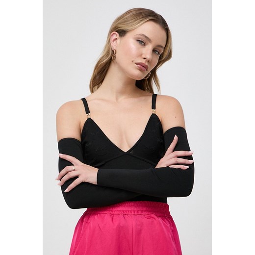 Pinko bluzka damska kolor czarny gładka ze sklepu ANSWEAR.com w kategorii Bluzki damskie - zdjęcie 162631469