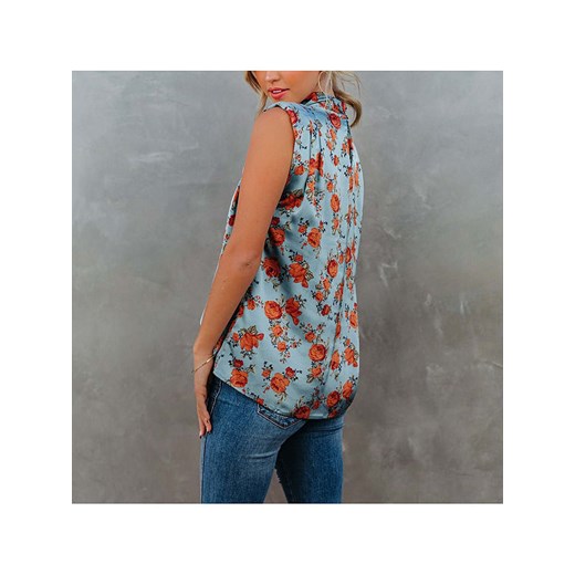 LA Angels Bluzka w kolorze błękitno-czerwonym La Angels XL okazyjna cena Limango Polska