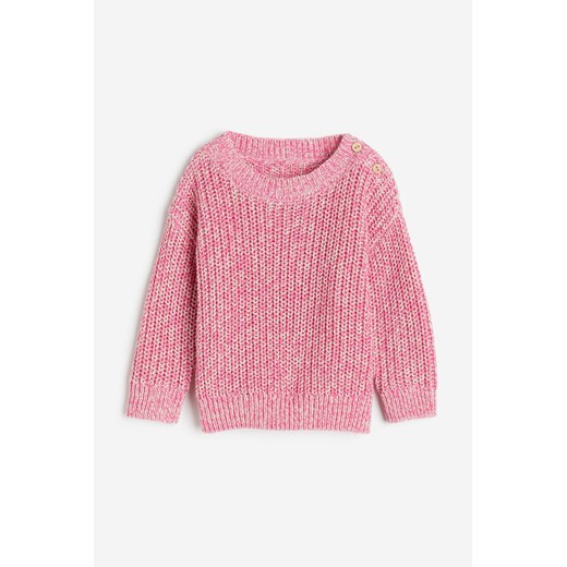 H & M - Sweter - Różowy H & M 98 (2-3Y) H&M