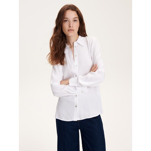 Koszula damska biała Reserved z wiskozy 
