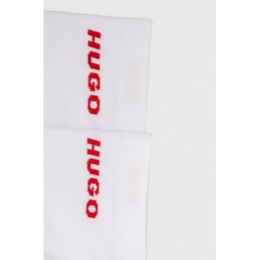 HUGO skarpetki 2-pack męskie kolor biały 39-42 ANSWEAR.com