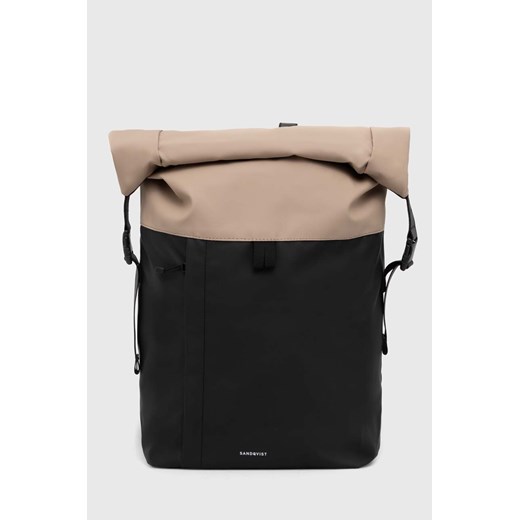 Sandqvist plecak Konrad kolor czarny duży wzorzysty SQA2184 ze sklepu PRM w kategorii Plecaki - zdjęcie 162705615