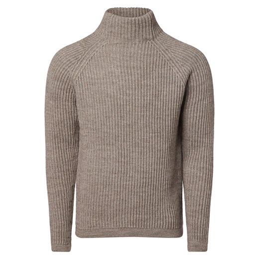 Drykorn Sweter z dodatkiem alpaki Mężczyźni Wełna beżowy marmurkowy ze sklepu vangraaf w kategorii Swetry męskie - zdjęcie 162706529