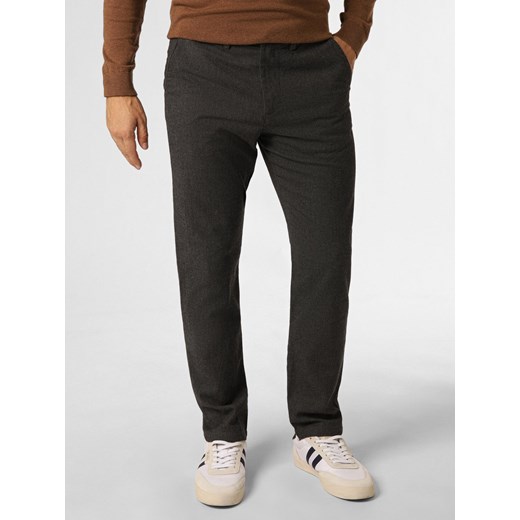 Selected Spodnie Mężczyźni antracytowy wypukły wzór tkaniny ze sklepu vangraaf w kategorii Spodnie męskie - zdjęcie 162706615