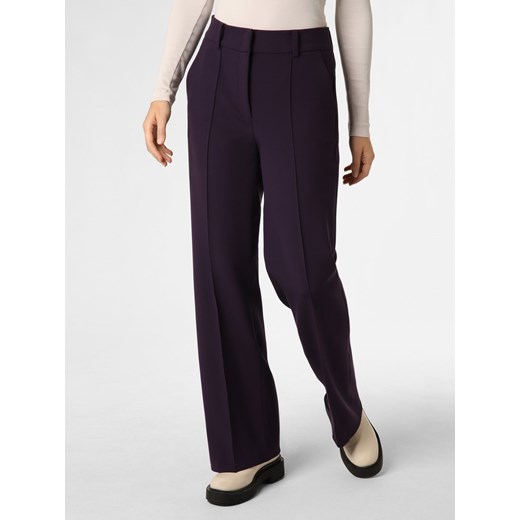 Cambio Spodnie Kobiety bakłażanowy jednolity ze sklepu vangraaf w kategorii Spodnie damskie - zdjęcie 162708208