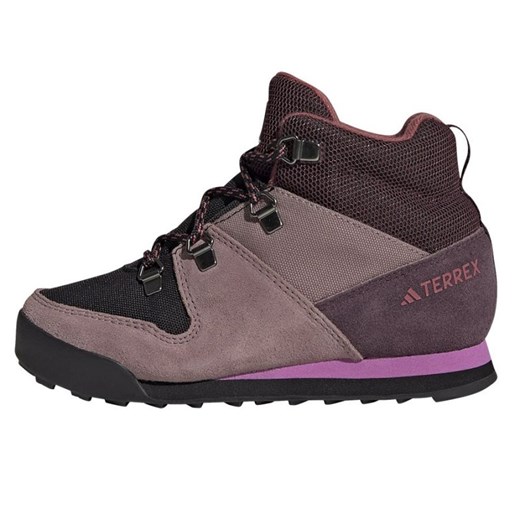 Buty adidas Terrex Snowpitch Jr IF7506 fioletowe ze sklepu ButyModne.pl w kategorii Buty trekkingowe dziecięce - zdjęcie 162710405