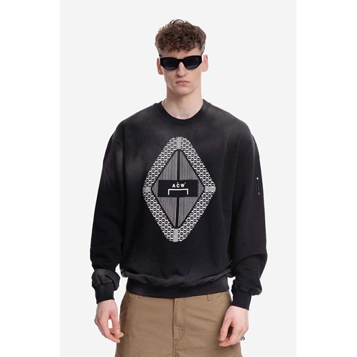 A-COLD-WALL* bluza bawełniana Gradient Crewneck męska kolor czarny z nadrukiem A-cold-wall* XL PRM okazja