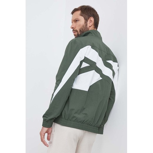Reebok Classic kurtka męska kolor zielony przejściowa ze sklepu ANSWEAR.com w kategorii Kurtki męskie - zdjęcie 162716968