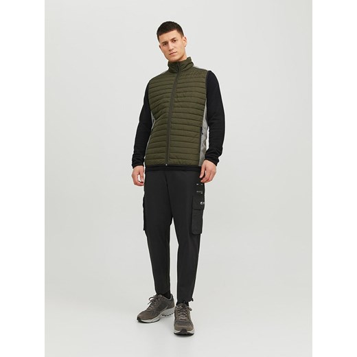 Jack & Jones Kamizelka pikowana "Multi" w kolorze zielonym Jack & Jones XXL promocja Limango Polska