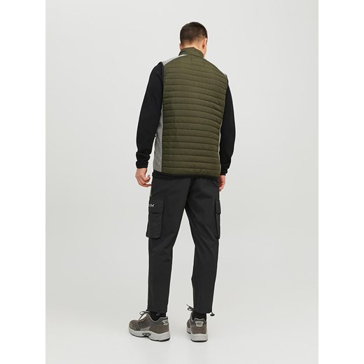Jack & Jones Kamizelka pikowana "Multi" w kolorze zielonym Jack & Jones S promocja Limango Polska