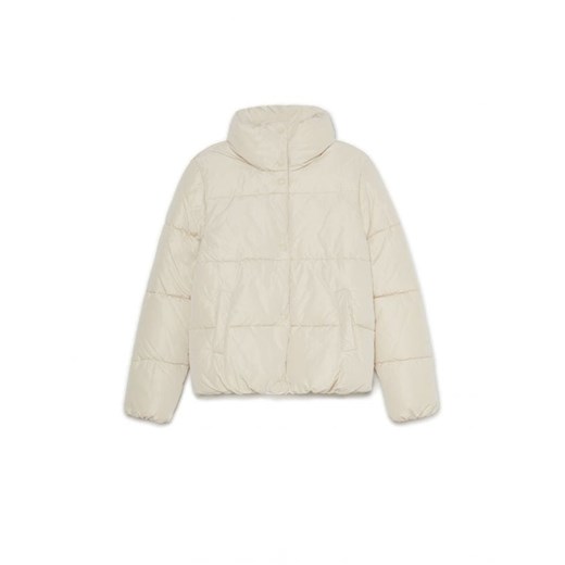 Cropp - Beżowa kurtka puffer - beżowy ze sklepu Cropp w kategorii Kurtki damskie - zdjęcie 162727025