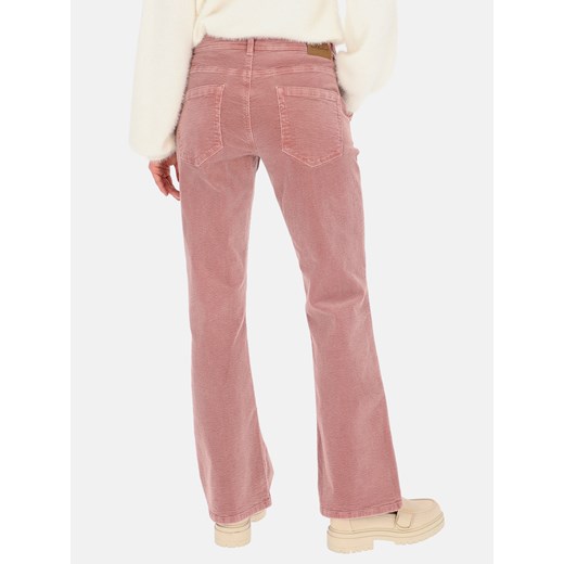 Różowe spodnie sztruksowe z kieszeniami i prostymi nogawkami Red Button Bibette Red Button 42 Eye For Fashion