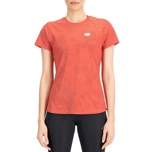 Koszulka New Balance WT33281ASU - pomarańczowa ze sklepu streetstyle24.pl w kategorii Bluzki damskie - zdjęcie 162742709