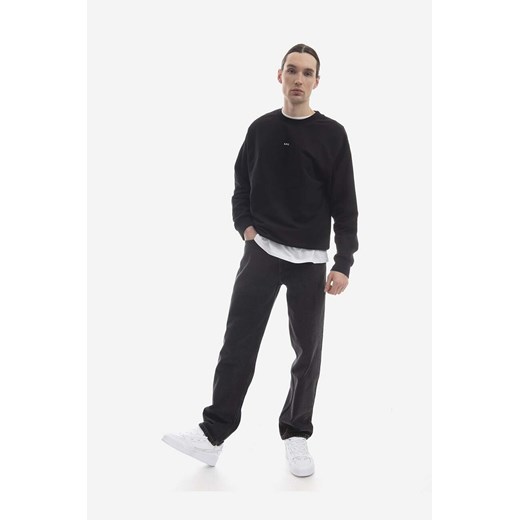 A.P.C. bluza bawełniana Sweat Steve męska kolor czarny z nadrukiem XL wyprzedaż PRM