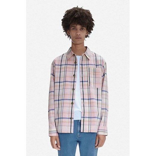 A.P.C. koszula męska regular z kołnierzykiem klasycznym COGBX.H02709-LIGHTBLUE M PRM