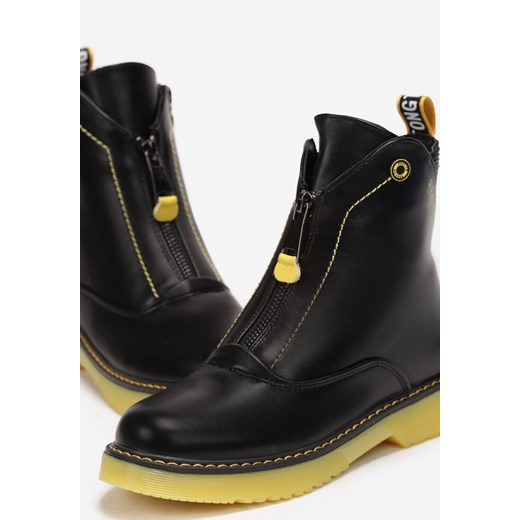 Buty zimowe dziecięce Born2be sznurowane 