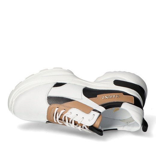 Buty sportowe damskie Karino sneakersy sznurowane na platformie