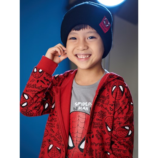 Sinsay - Komplet: czapka i rękawiczki Spiderman - szary Sinsay L Sinsay