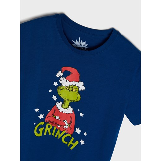 Sinsay - Koszulka Grinch - niebieski Sinsay 164 Sinsay