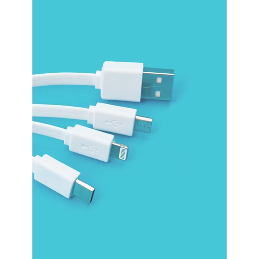 Sinsay - Kabel USB - biały Sinsay Jeden rozmiar Sinsay